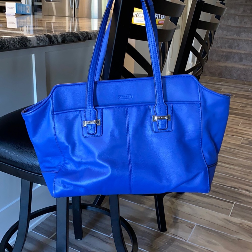 Coach royal blue purse